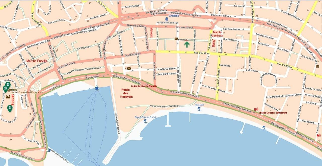 Apartmán Cannes Hoche Palais Des Festivals Exteriér fotografie